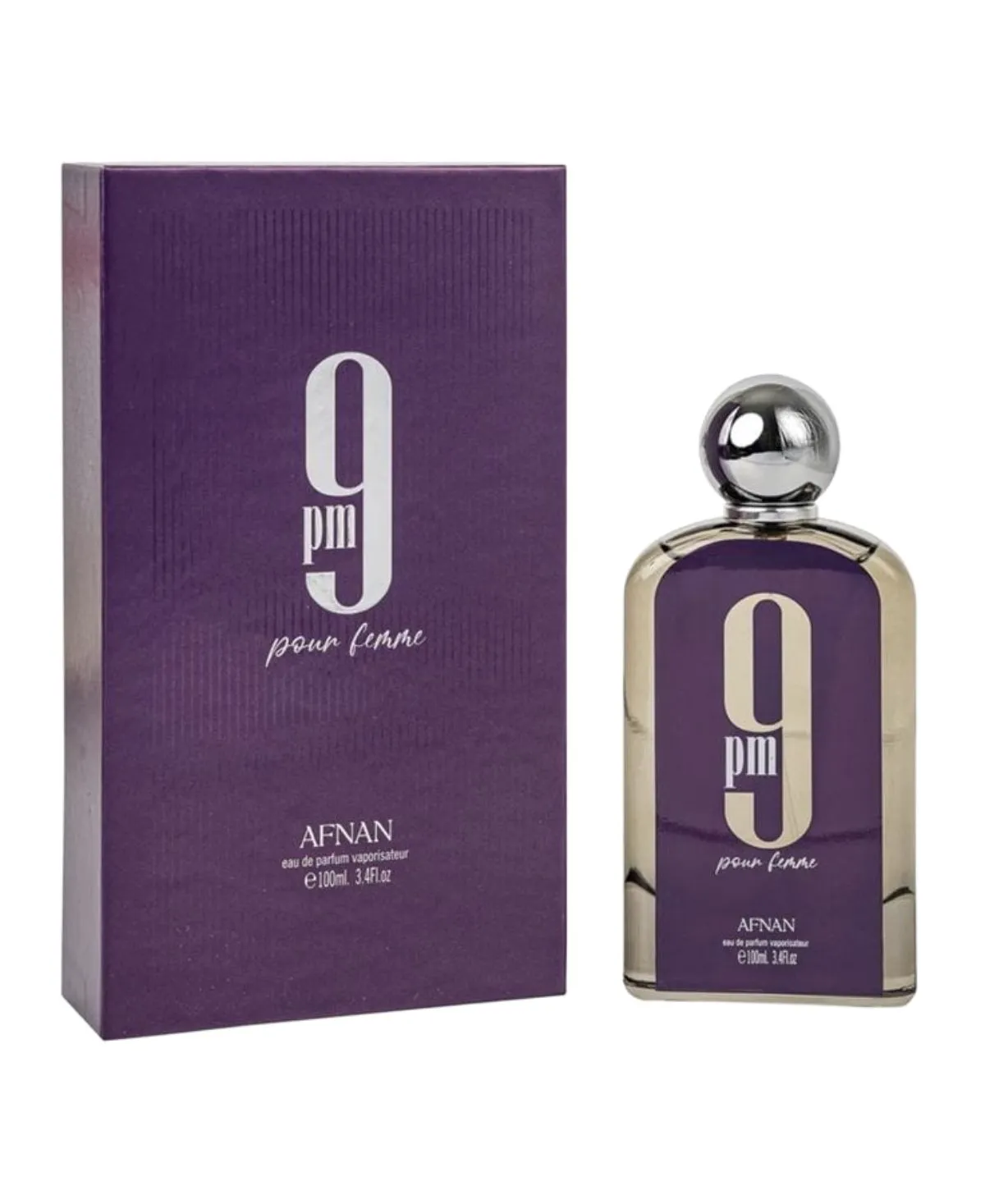 Afnan 9pm Pour Femme for Women Eau de Parfum (EDP) Spray 3.4 oz (100 ml) 6290171072607