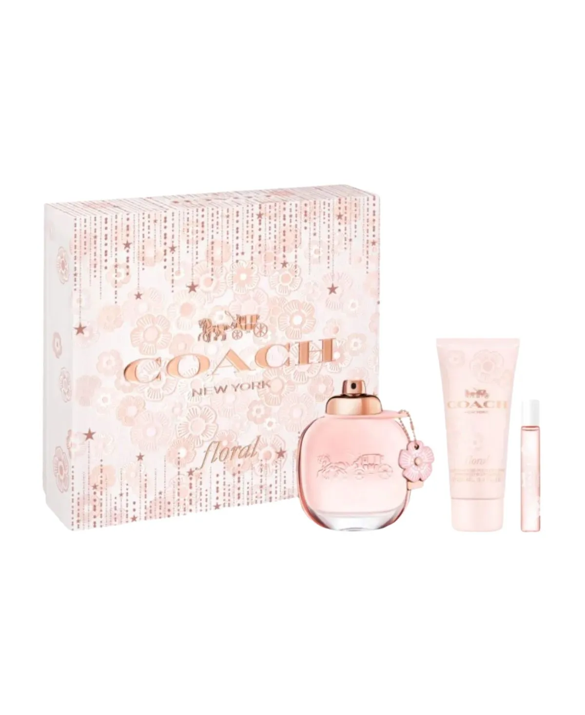 Coach Floral 3 pcs Gift Set for Women Eau de Parfum (EDP) Spray 3 oz (90 ml) 3386460138888