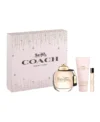 Coach New York 3 pcs Gift Set for Women Eau de Parfum (EDP) Spray 3 oz (90 ml) 3386460138840