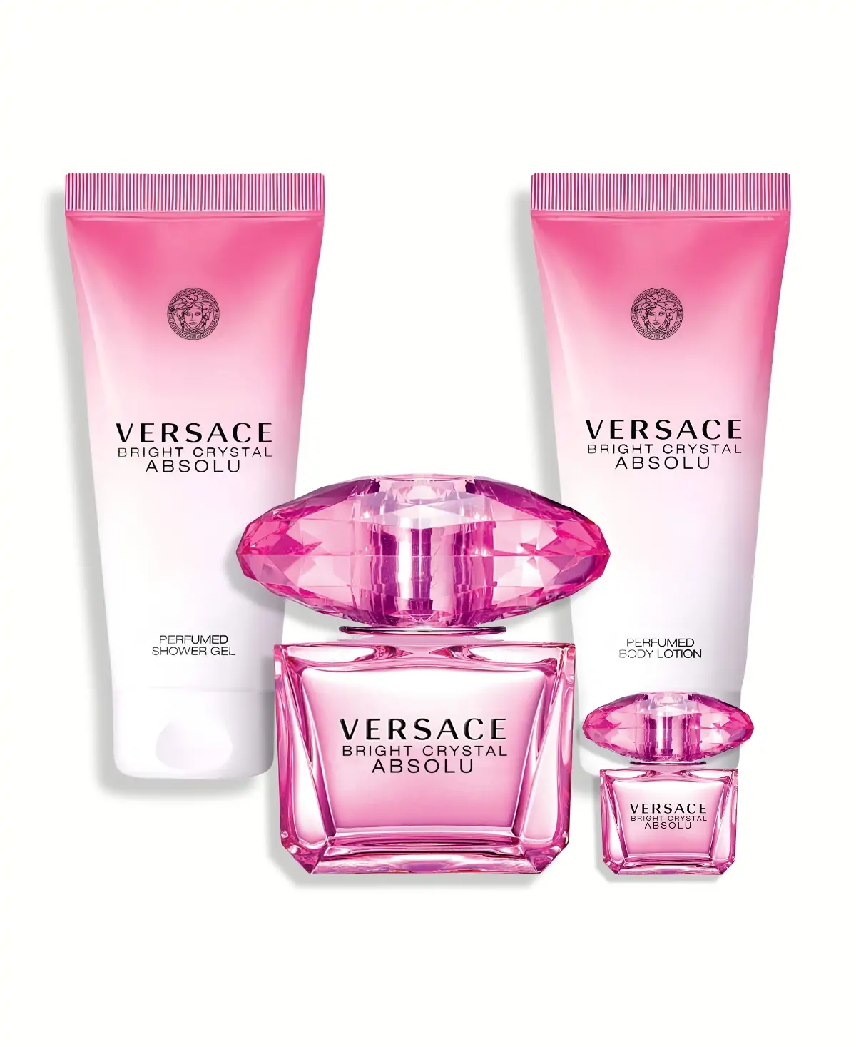 Versace Bright Crystal Absolu Gift Set 4 pcs Eau de Parfum EDP Spray for Women