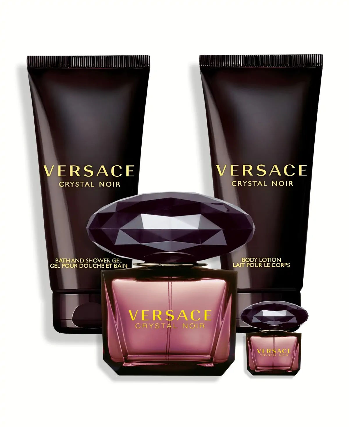 Versace Crystal Noir Gift Set 4 pcs Eau de Toilette EDT Spray for Women