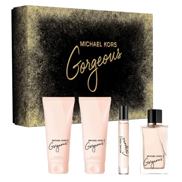Michael Kors Gorgeous! 4 pcs Gift Set for Women Eau de Parfum (EDP) Spray 3.4 oz (100 ml) 850049716451