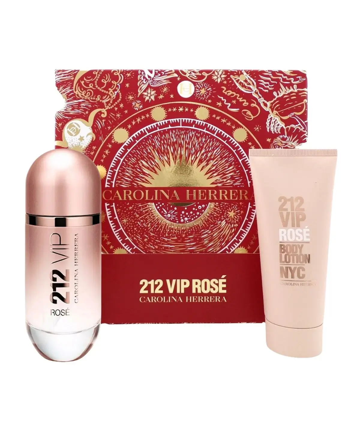 Carolina Herrera 212 VIP Rose 2 pcs Gift Set for Women Eau de Parfum (EDP) Spray 2.8 oz (80 ml) 8411061074879