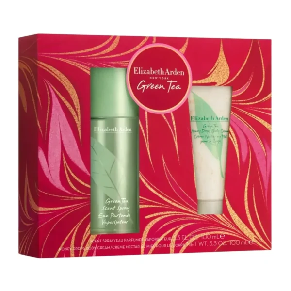 Elizabeth Arden Green Tea 2 pcs Gift Set for Women Eau de Parfum (EDP) Spray 3.4 oz (100 ml) 085805258757