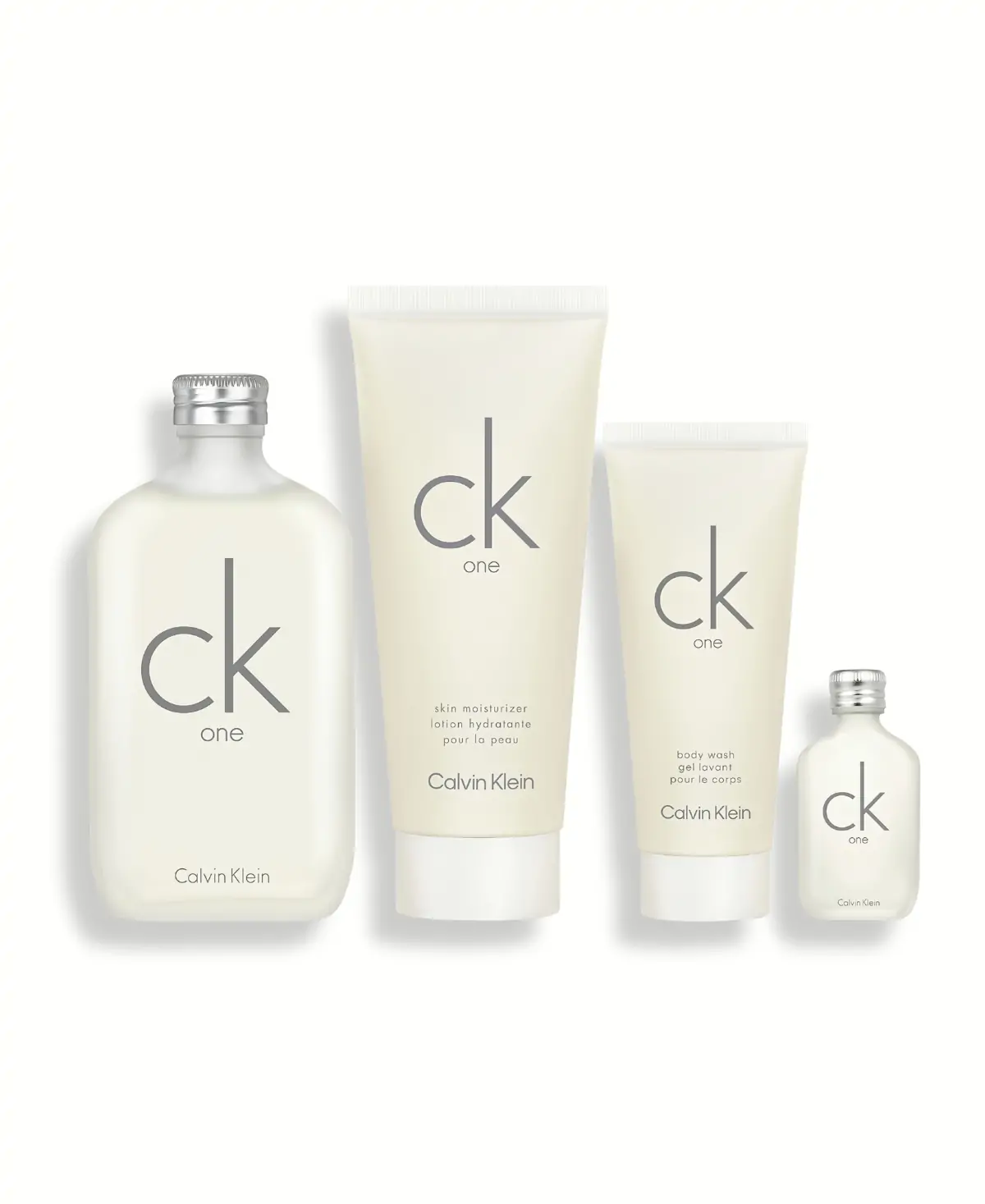 Calvin Klein CK One 4 pcs Gift Set Eau de Toilette EDT Spray for Unisex